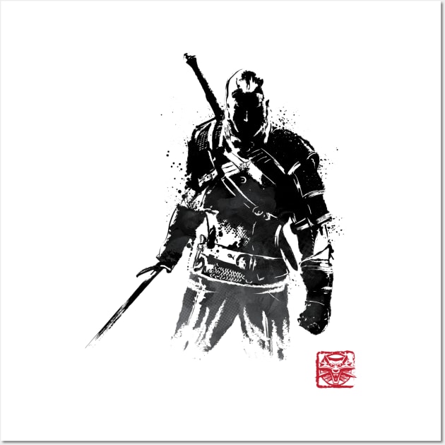 The Witcher Sumi-e Wall Art by DrMonekers